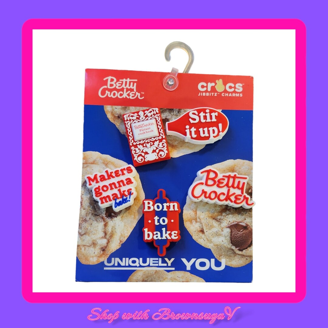 Set Ciondoli Per Scarpe Born To Bake – 10 Pezzi Forno Tema Baker – PVC – Croc Compatibili