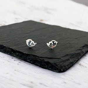 Sterling Silver Love Bird Stud Earrings: Nature-Inspired Jewellery