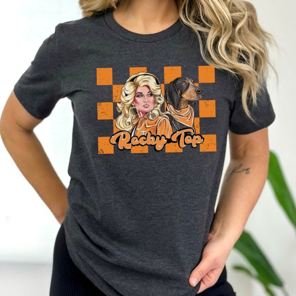 Camisa Dolly y Smokey Rocky Top Vols, Camisa Vols Rocky Top, Camisa Dolly y Smokey Vols, Dolly Parton y Smokey