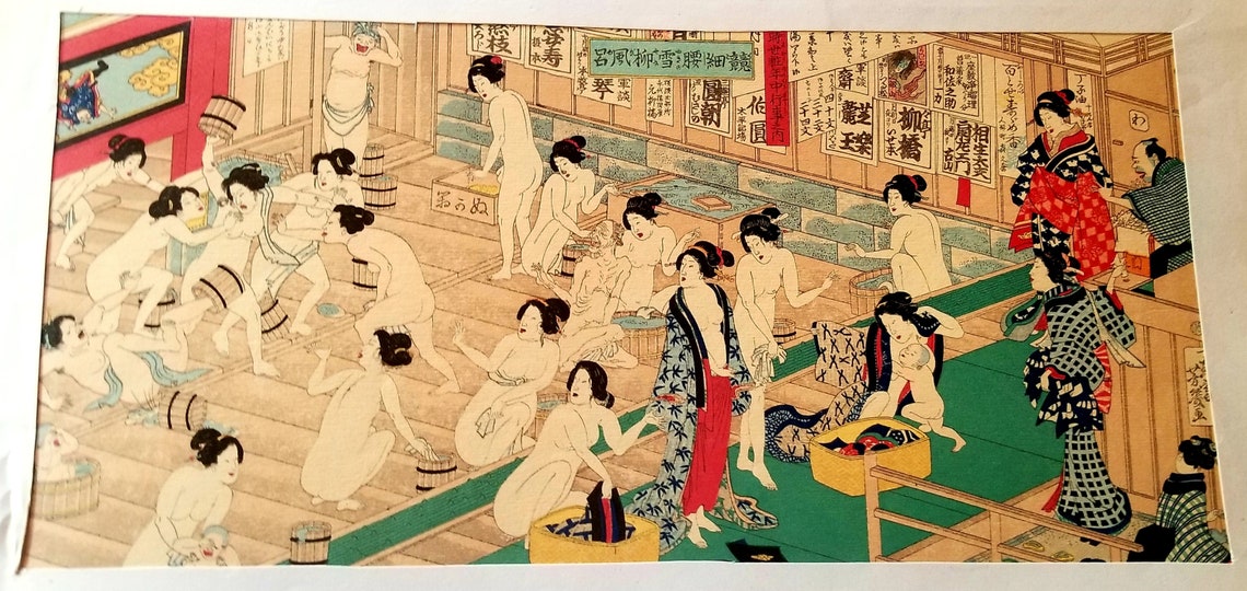 Japanese Bath House - Etsy