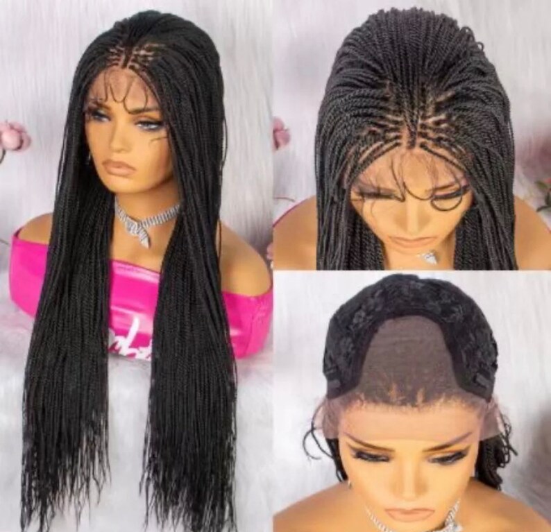 Micro Braids Wig Etsy