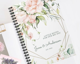 Personalized Bride Journal, Custom Wedding Planning Notebook, Bridal Notebooks, Honeymoon Gift, Engagement Gifts