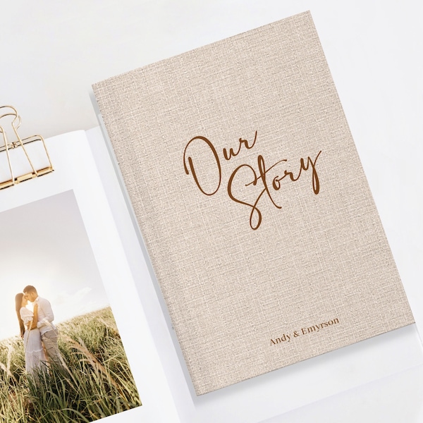 Our Story Personalized Anniversary Journal, Custom Gift, The Story Of Us Journals, First Year Anniversary Gift, The Story Of Us Book