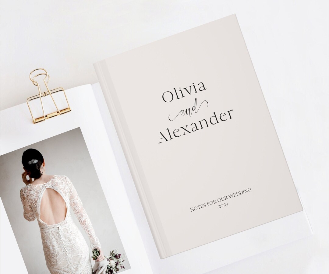 Modern Minimalist Design Wedding Planning Journal - Etsy