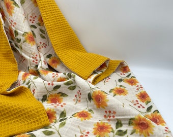 Waffel Musselin Babydecke, Bio Swaddle