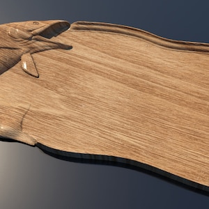 Tea tray Fish pattern,file stl, 3D Model for CNC and 3d printer