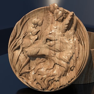 Schmuckschatulle,Fuchs Souvenir Muster,Stl Datei,3D Modell für CNC und 3D Drucker