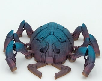 BLUE BEETLE SCARAB Flexi Figure Articulated 5" 3D Printed