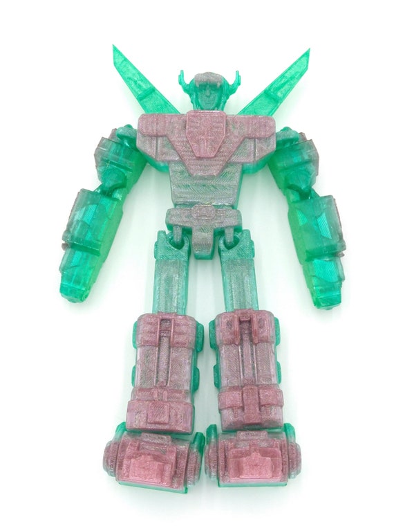 Voltron SQUISHY Figure Articulated Flexi Rainbow 3D Printed Figure TPU