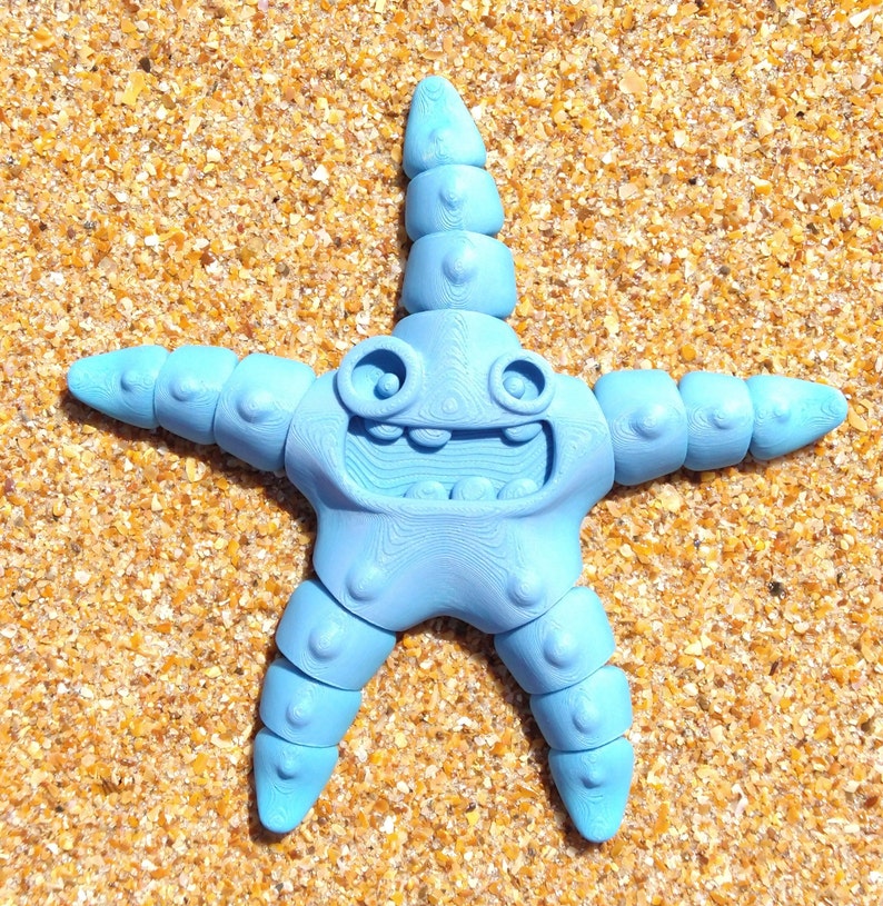 Goofy Starfish Flexi Articulated Figure Rainbow 5