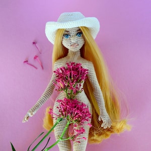 Сrochet doll Barbie 2023 pattern + clothes (Barbie outfit)