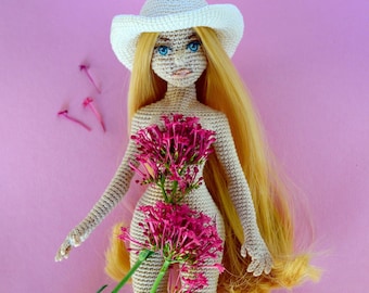 Сrochet doll Barbie 2023 pattern + clothes (Barbie outfit)