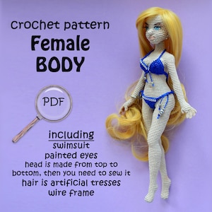 Female body crochet pattern