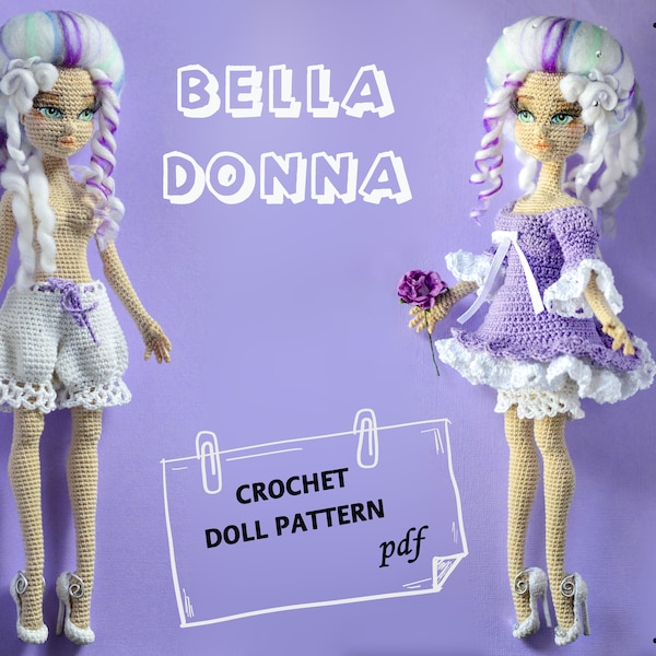 Modèle de poupée au crochet Bella Donna