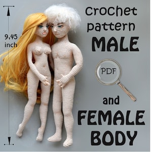 PDF male and female  body crochet patterns