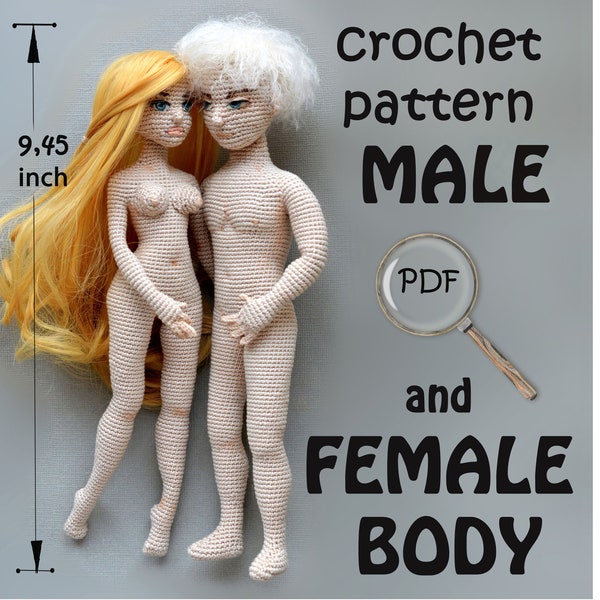 PDF male and female  body crochet patterns