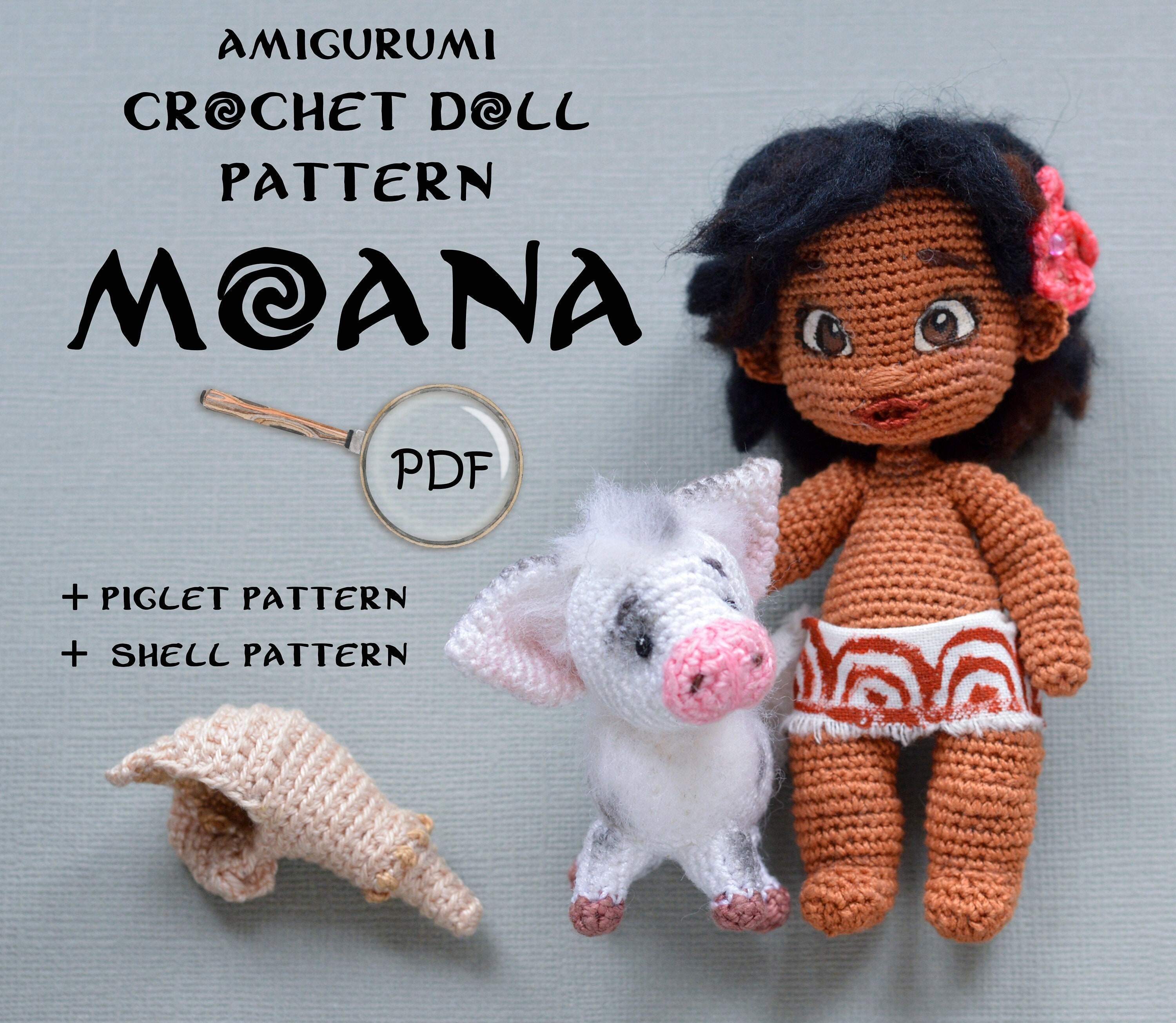 Moana Doll Crochet Pattern Etsy Canada