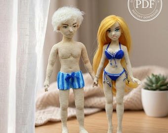 PDF male and female  body crochet patterns