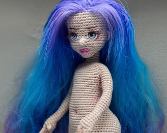 Crochet doll girl body VIOLETTA PATTERN