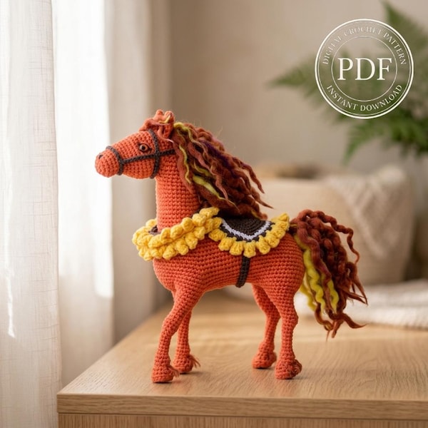 Crochet realistic Horse Pattern