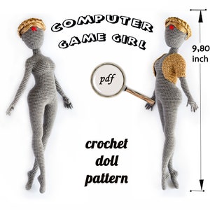 Computer game crochet girl pattern Atomic Heart