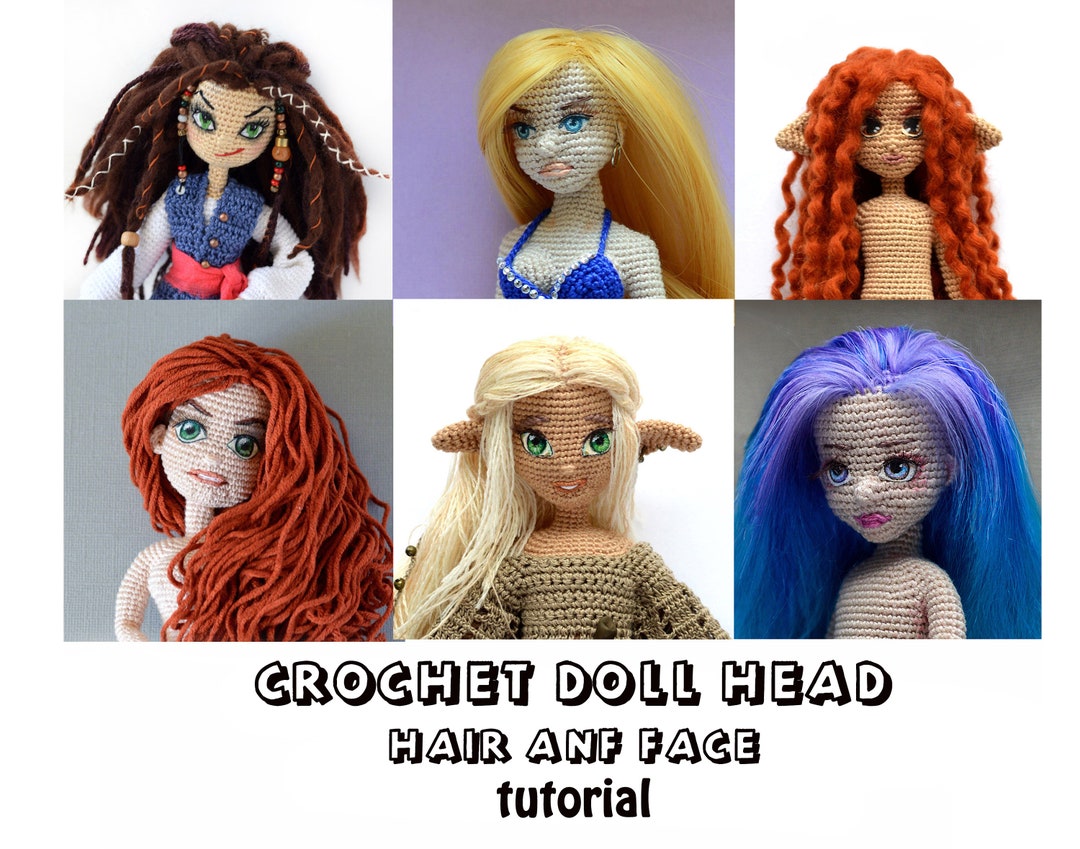 Crochet Doll Head Tutorial Etsy