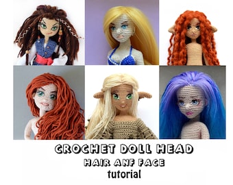 Crochet doll head tutorial