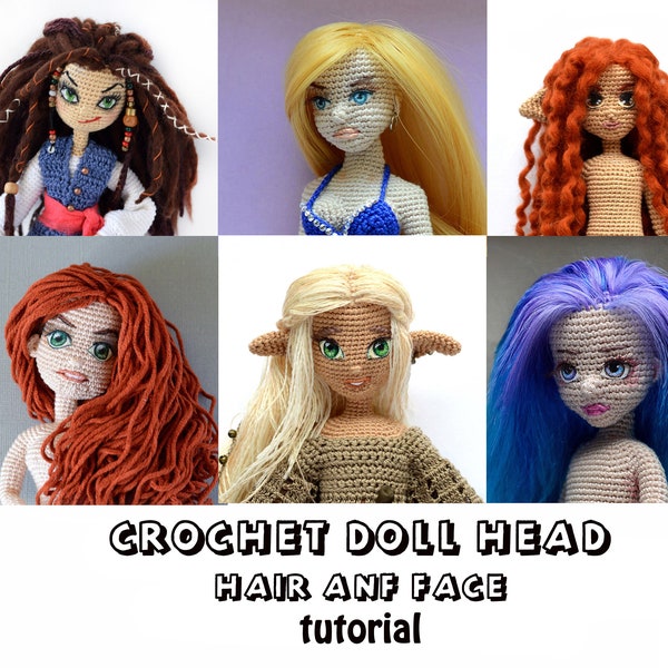 Crochet doll head tutorial