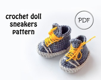 Häkelanleitung Puppen-Turnschuhe