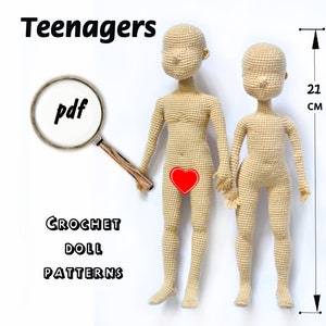 Crochet teenagers pattern (boy and girl)
