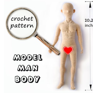 Crochet  man body pattern