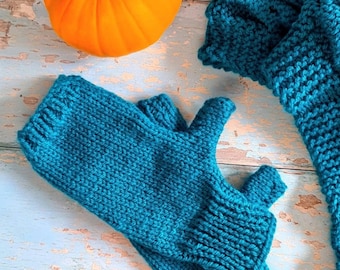 Fingerless Gloves - Hand knitted - Handmade - Gloves - Winter Gloves - Wool - Acrylic