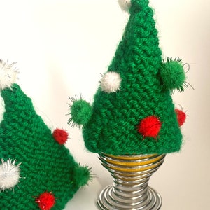 Christmas Tree - Egg Cosy - Decoration - Knitted - Festive