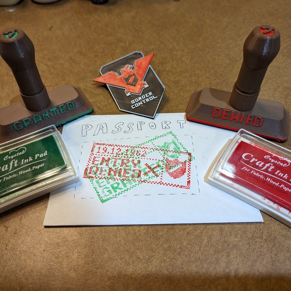 Papers Please - functional Arstotzka Border Control stamps