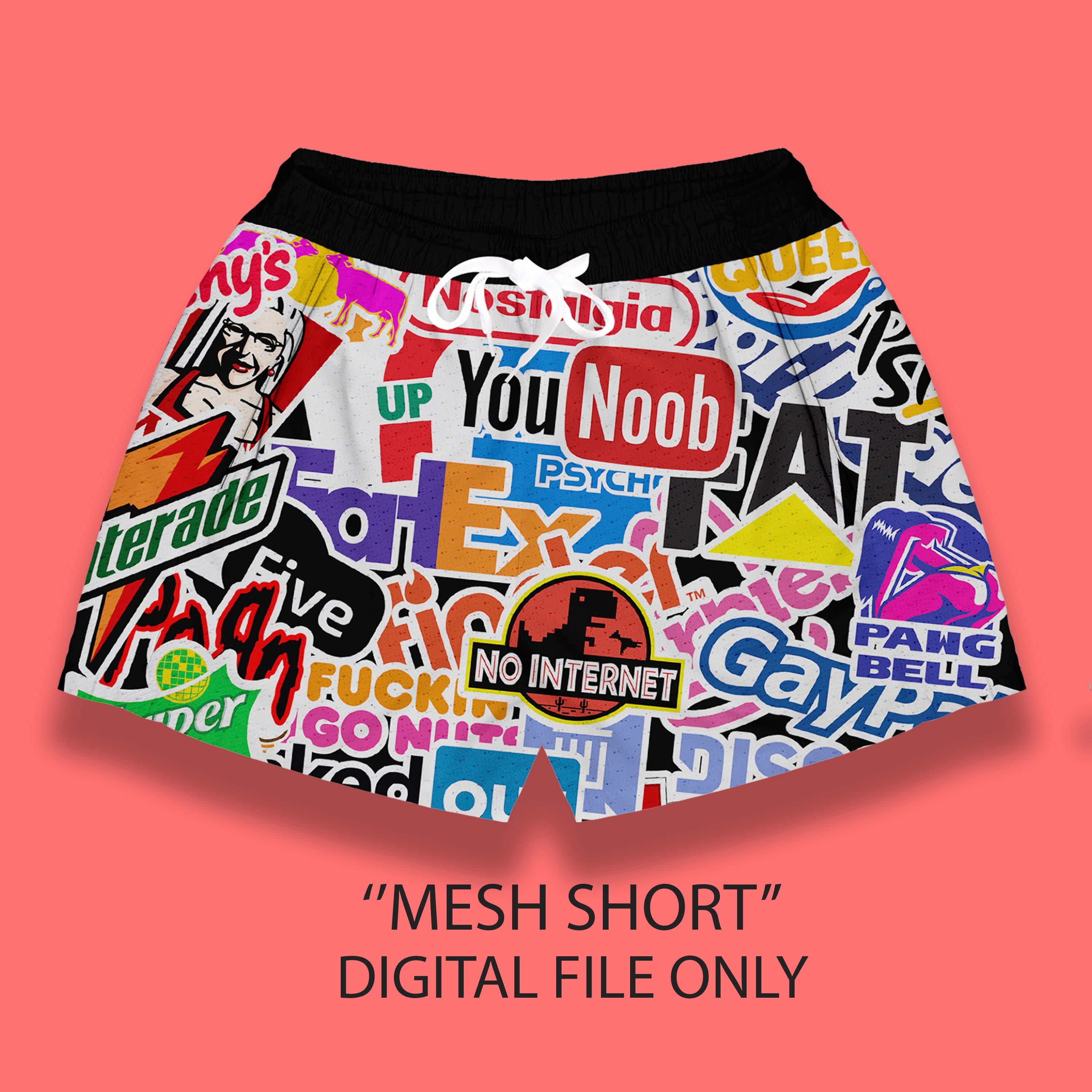 Men's Mesh Shorts Full Sublimation Design Swim Shorts Etsy