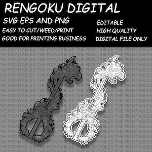 Demon Fire Sword Decal And Shirt Design Digital File Anime Svg
