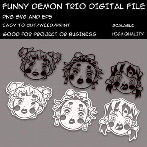 Digitaal bestand Beautiful Demon Girls