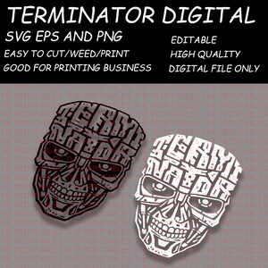 Termi Minimalist, Digital Files, Ready To Print And Cut