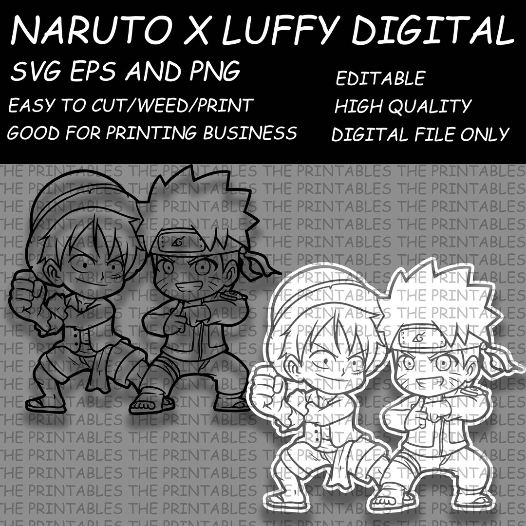 Ninja and Pirate Digital File Anime Svg - Etsy