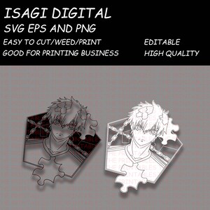 Blue Lock Anime Icons SVG Isagi Yoichi Blue Lock Digital Files 