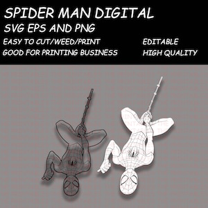 Spider Upside Down, Digital Files, Ready To Print And Cut