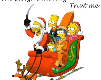 Svg di Natale, Svg di festa, Svg di famiglia, Svg di acqua, file Svg PNG per Cricut Sublimazione Simpsons Family