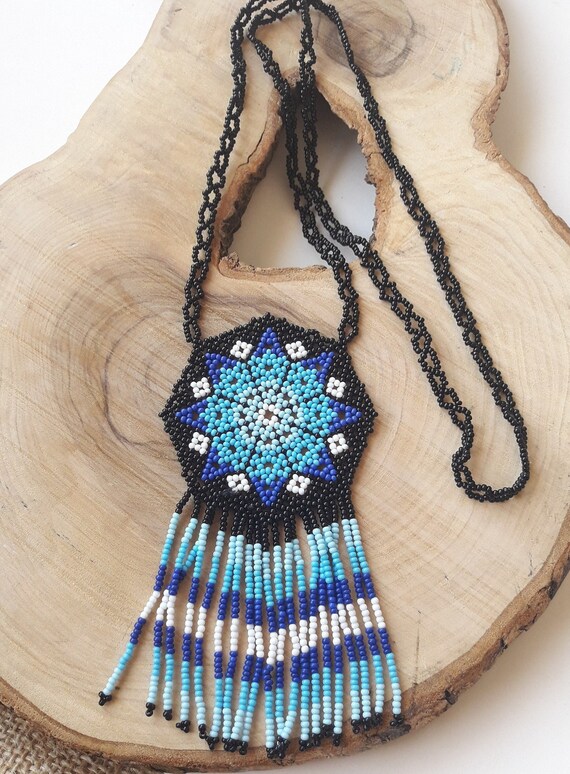 Sand bead necklace deals