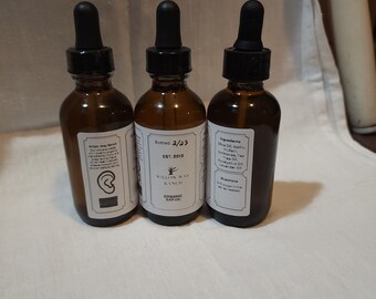 Ear Oil Blend, Natural Herbal Organic Ear Drop Solution, 2 Fl. Oz., Ear Wax Removal, Ear Health