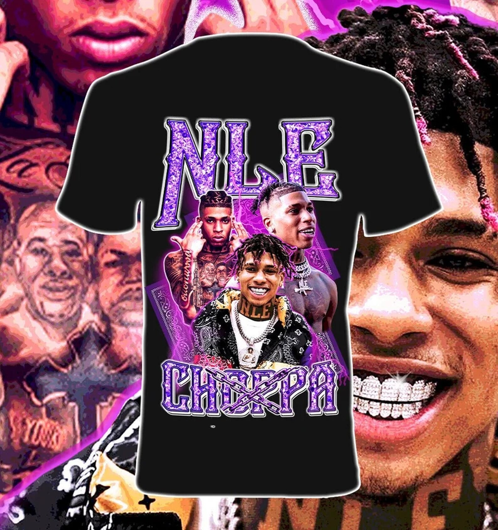 NLE Choppa Tshirt, Unisex Rap Hip Hop Shirt, Nle Choppa Merch, Nle Choppa Graphic Tshirt