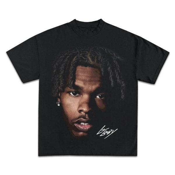 LIL BABY T-SHIRT Rap Tee Concert Merch, Style Face Tee, Harder Than Ever Young Thug Gunna Hip Hop Graphic Print 1489841840
