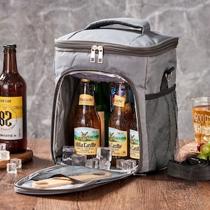 Groomsman Cooler Bag, Personalized Beer Cooler Bag, Insulated Hiking Cooler For Men, Beach Picnic Cooler, Groomsman Gift, Lunch Bags For Men