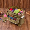 Personalization Canvas knitting bag, Gift For knitter, Yarn Storage Organizer, Canvas Yarn Bag, Needle Storage Bag, Sewing Project Organizer