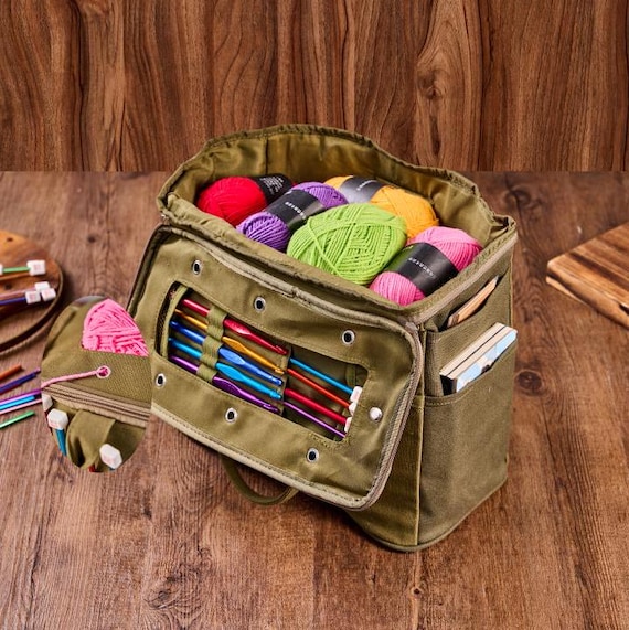 Sac de rangement en laine, sac à tricoter pour ranger le fil à tricoter, crochet Sac de rangement en laine, sac à tricoter pour ranger le fil à tricoter, crochet