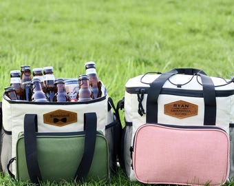 Personalised Bridesmaid Cooler Bag, Custom Wedding Party Gifts, Golf Beer Cooler, Outdoor Picnic Bag, Groomsman Gift with Name,Best Man Gift